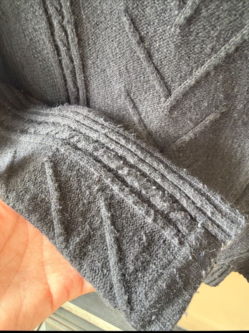 Smartwool Sz S Black Marquette Cable-Knit Half-Zip Turtleneck Sweater Merino Woo - Picture 6 of 8